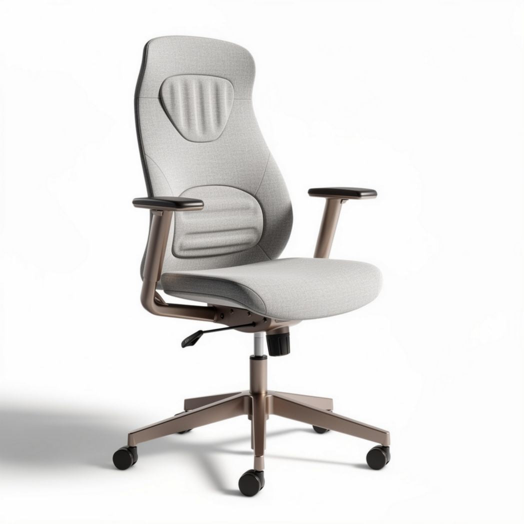Sedia da ufficio ergonomica in tessuto per studi e home office – 45 x 60 x 120 cm