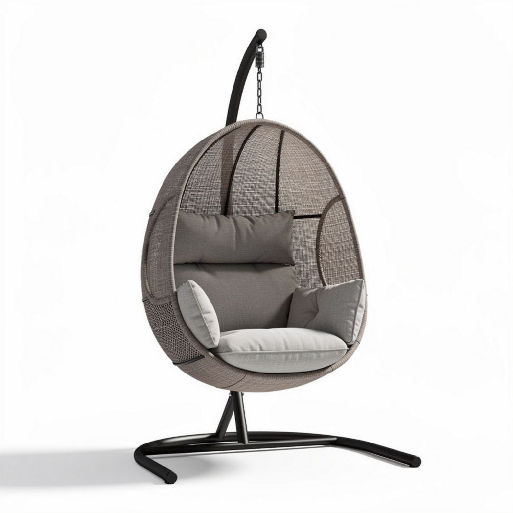 Poltrona sospesa in rattan per esterni – 100 x 90 x 120 cm